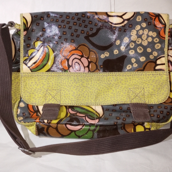 KeyPer Fossil Waxed Canvas Material Messenger Bag - Picture 2 of 16